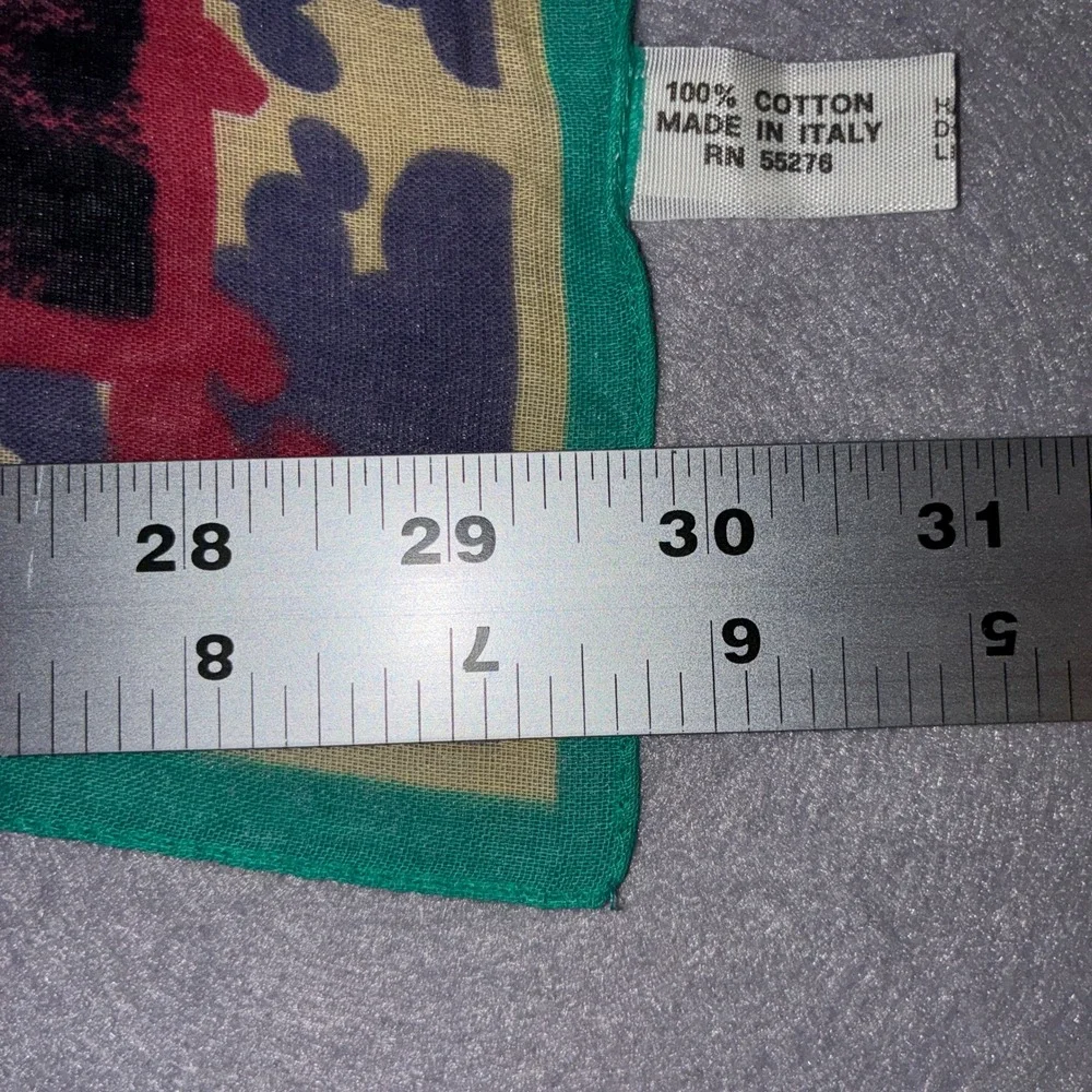 Axcess Scarf Unisex OS Multi Excellent Cotton Italy Geometric Confetti Square